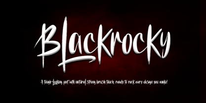 Blackrocky Font Poster 1
