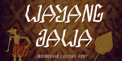 Wayang Jawa Font Poster 1