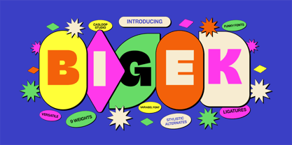 Bigek Font Poster 1