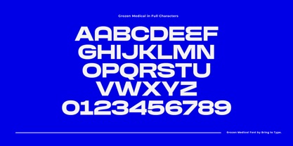 Grozen Medical Font Poster 7