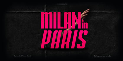 Milan In Paris Font Poster 1