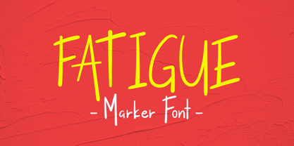 Fatigue Font Poster 1
