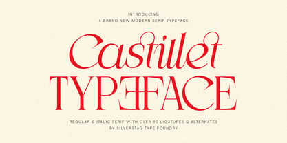 Castillet Serif Font Poster 1