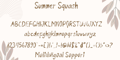 Summer Squash Font Poster 6