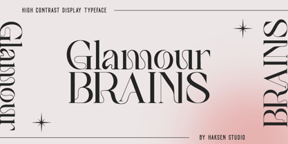 Glamour Brains Font Poster 1