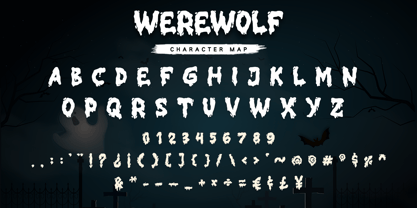 Werewolf Font Poster 8