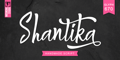 Shantika Script Font Poster 1