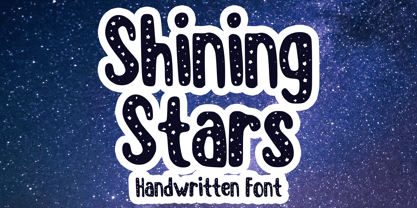 Shining Stars Font Poster 1
