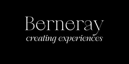 Berneray Serif Fuente Póster 1