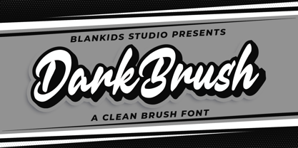 Dark Brush Font Poster 1