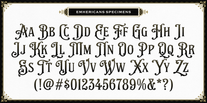 NS Emhericans Font Poster 2