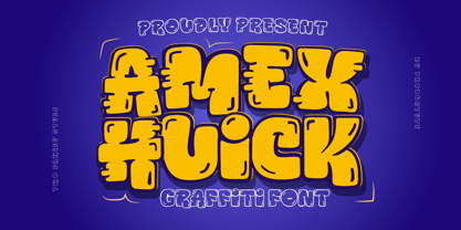 Amex Huick Font Poster 1