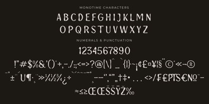 Monotime Font Poster 7