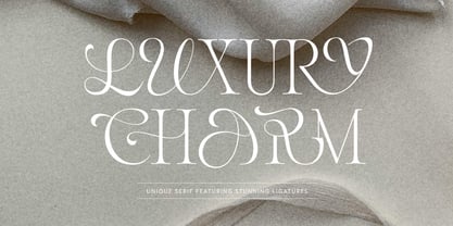 Luxury Charm Font Poster 1