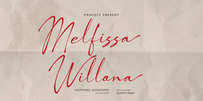 Melfissa Willona Font Poster 1