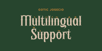 Gotic Josecio Font Poster 4