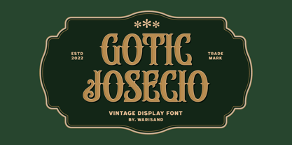 Gotic Josecio Font Poster 1