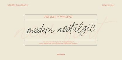 Modern Nostalgic Font Poster 1