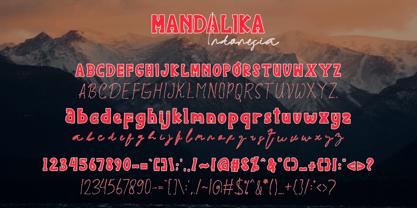 Mandalika Indonesia Signature Font Poster 6