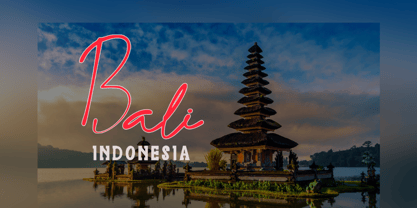 Mandalika Indonesia Signature Font Poster 2