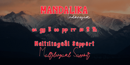 Mandalika Indonesia Signature Font Poster 7