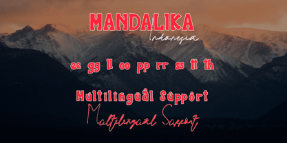 Mandalika Indonesia Signature Fuente Póster 7