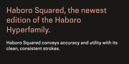 Haboro Squared Font Poster 8
