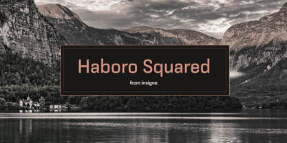 Haboro Squared Font Poster 1