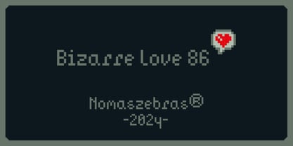 Bizarre Love 86 Font Poster 5