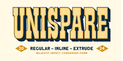 Unispare Font Poster 1