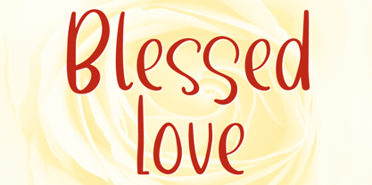 Blessed Love Font Poster 1
