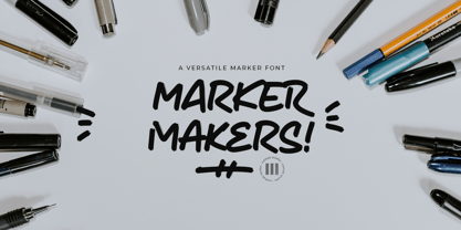Marker Makers Font Poster 1