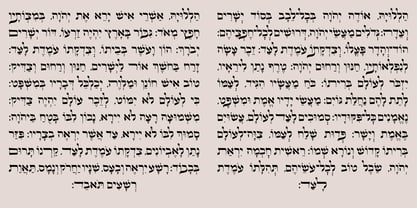 Hebrew swash Font Poster 4