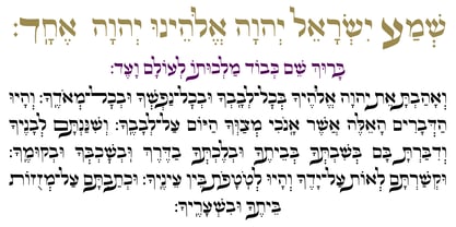 Hebrew swash Font Poster 5