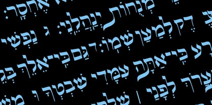 Hebrew swash Font Poster 1