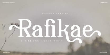 Rafikae Font Poster 1