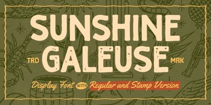 Sunshine Galeuse Font Poster 1