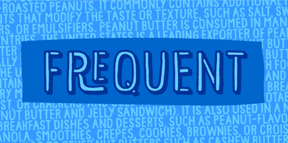 Frequent Font Poster 1