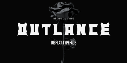 Outlance Font Poster 1
