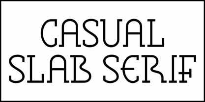 Casual Slab Serif JNL Font Poster 2