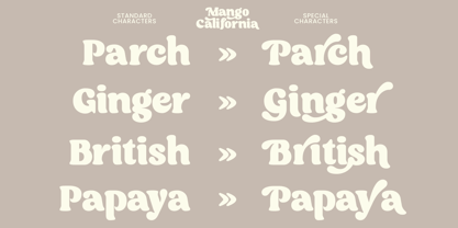 Mango California Font Poster 4