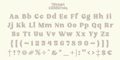 Mango California Font Poster 8