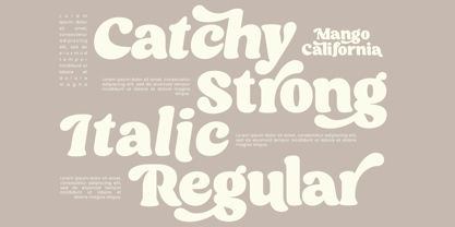 Mango California Font Poster 9