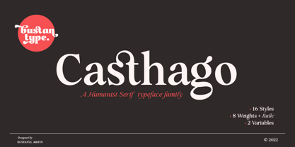 Casthago Font Poster 1