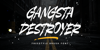 Gangsta Destroyer Font Poster 1