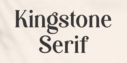 Kingstone Serif Fuente Póster 1