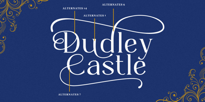 Dudley Castle Font Poster 7