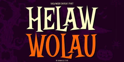 Helaw Wolau Font Poster 1