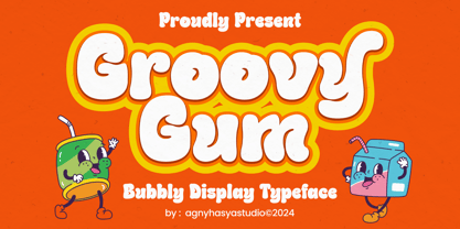 Groovy Gum Font Poster 1