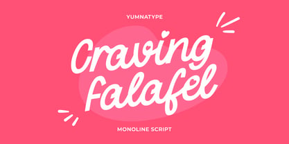 Craving Falafel Font Poster 1